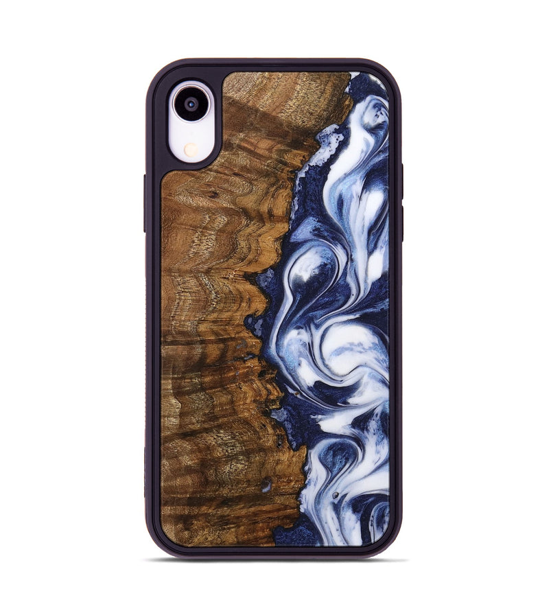 iPhone Xr Wood Phone Case - Raju (Blue, 742639)