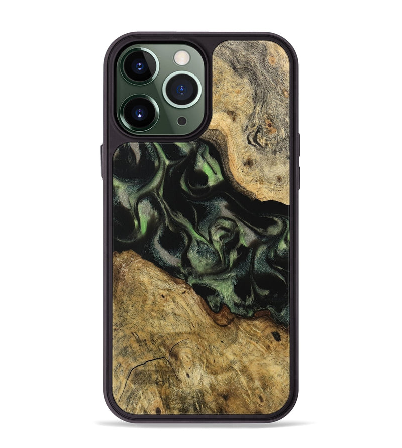 iPhone 13 Pro Max Wood Phone Case - Juditha (Green, 742654)