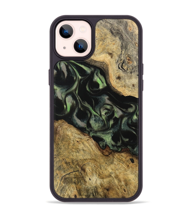 iPhone 14 Plus Wood Phone Case - Juditha (Green, 742654)