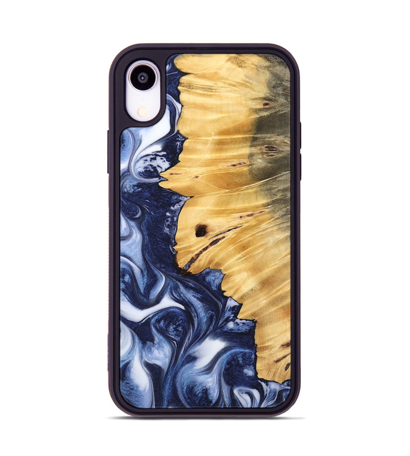 iPhone Xr Wood Phone Case - Bibi (Blue, 742657)