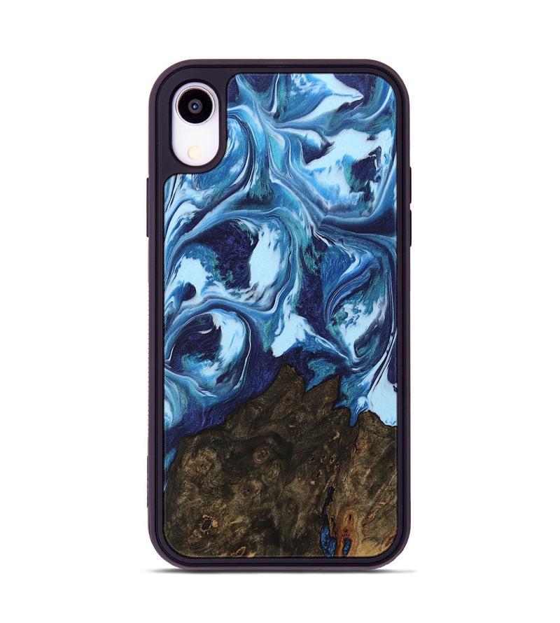 iPhone Xr Wood Phone Case - Alannah (Blue, 742660)