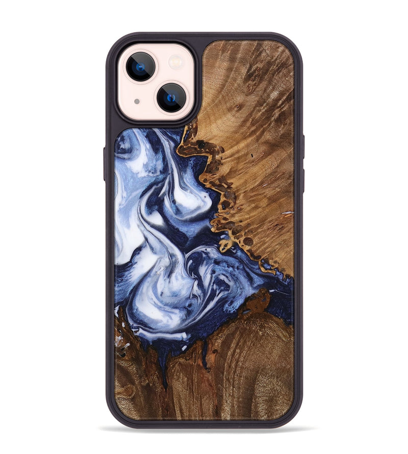 iPhone 14 Plus Wood Phone Case - Dink (Blue, 742662)