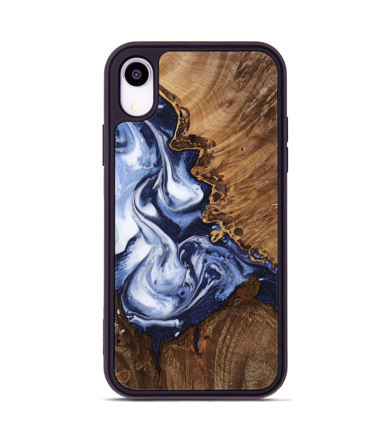 iPhone Xr Wood Phone Case - Dink (Blue, 742662)