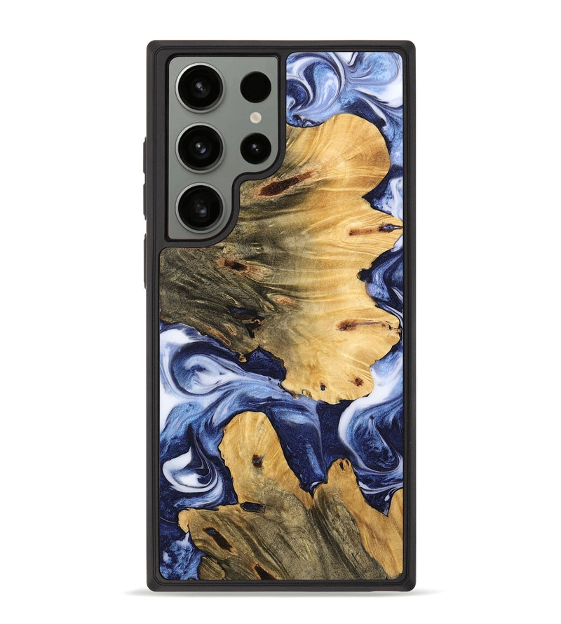 Galaxy S23 Ultra Wood Phone Case - Parnell (Blue, 742663)