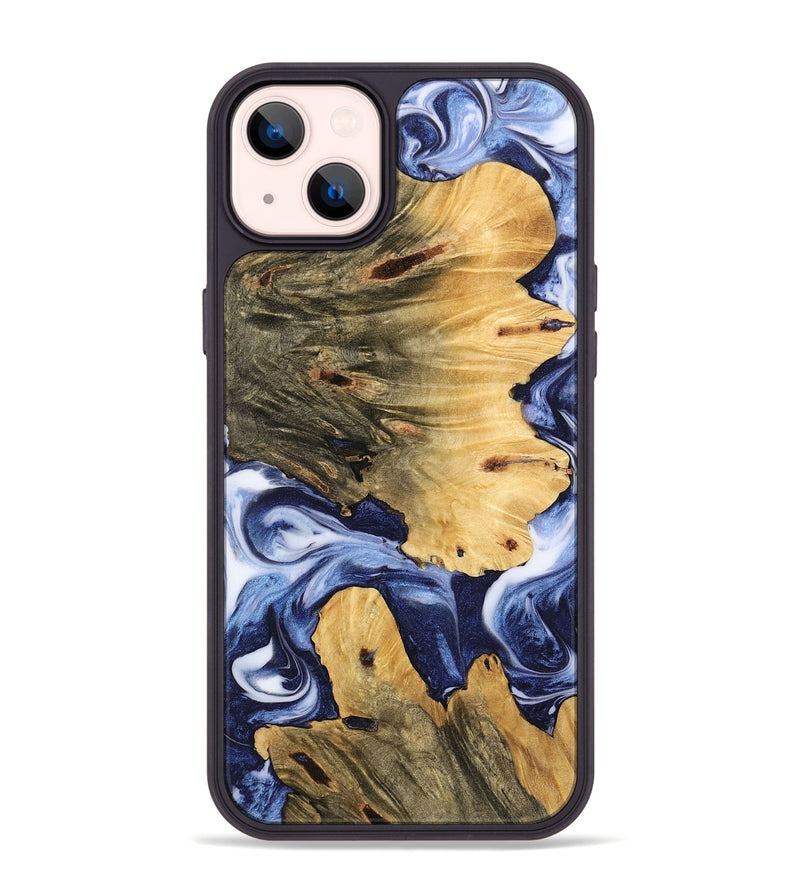 iPhone 14 Plus Wood Phone Case - Parnell (Blue, 742663)