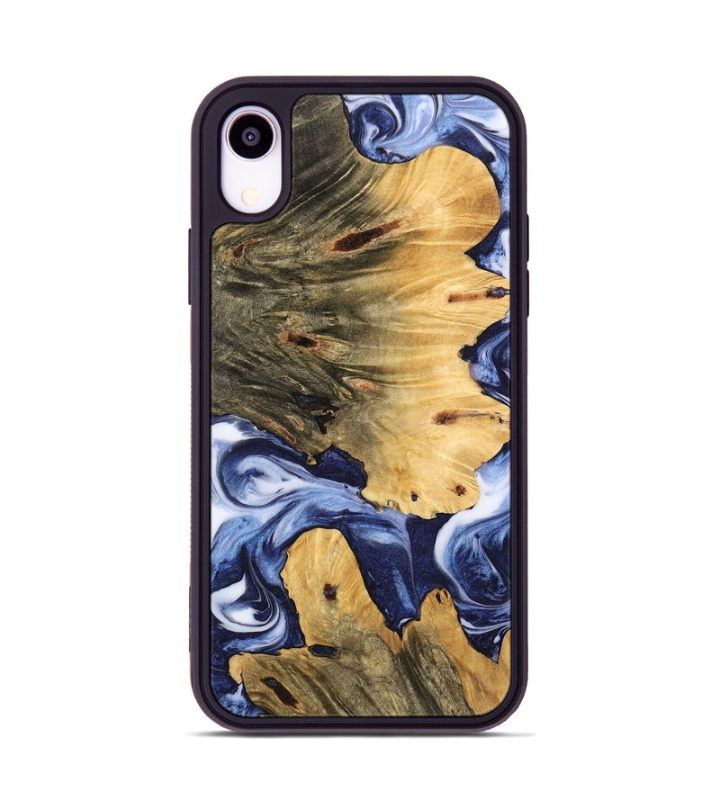 iPhone Xr Wood Phone Case - Parnell (Blue, 742663)