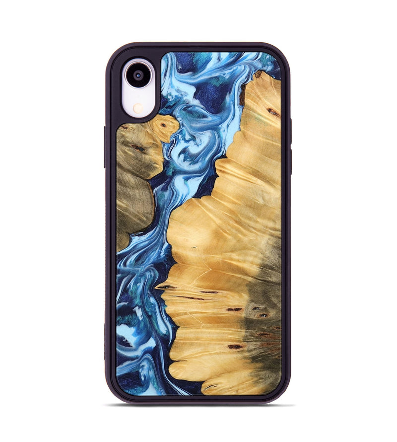 iPhone Xr Wood Phone Case - Pankesh (Blue, 742668)