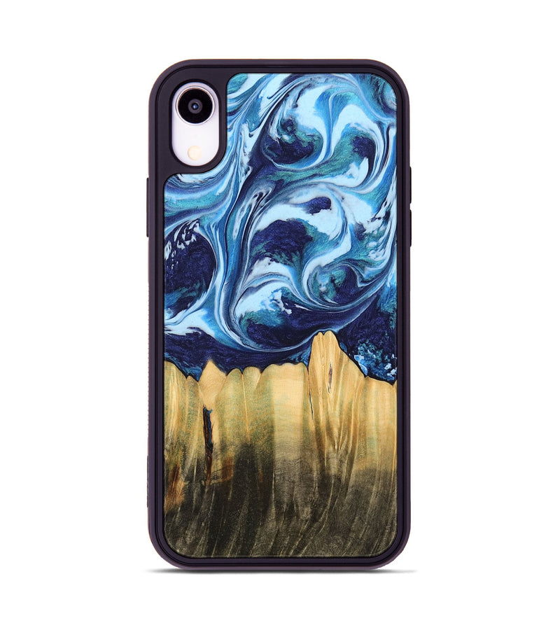 iPhone Xr Wood Phone Case - Laci (Blue, 742671)