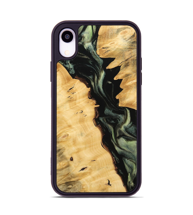 iPhone Xr Wood Phone Case - Daisey (Green, 742678)