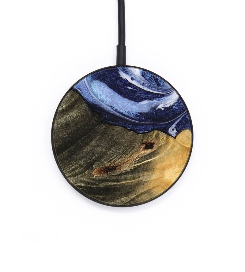 Circle Wood Wireless Charger - Jeana (Blue, 742682)