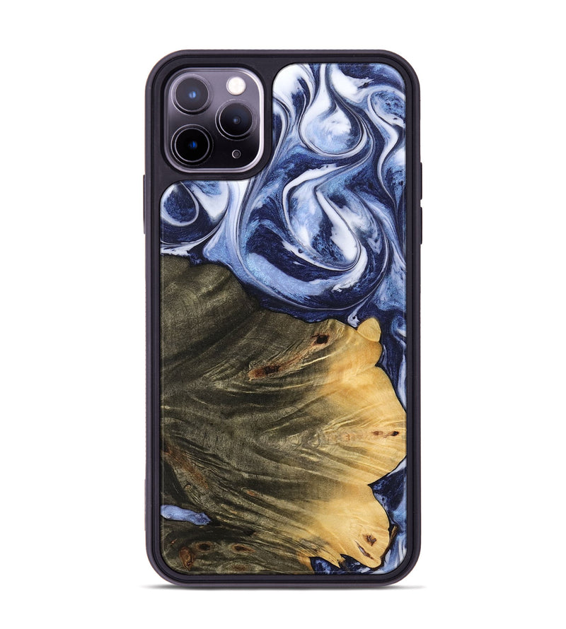 iPhone 11 Pro Max Wood Phone Case - Jeana (Blue, 742682)