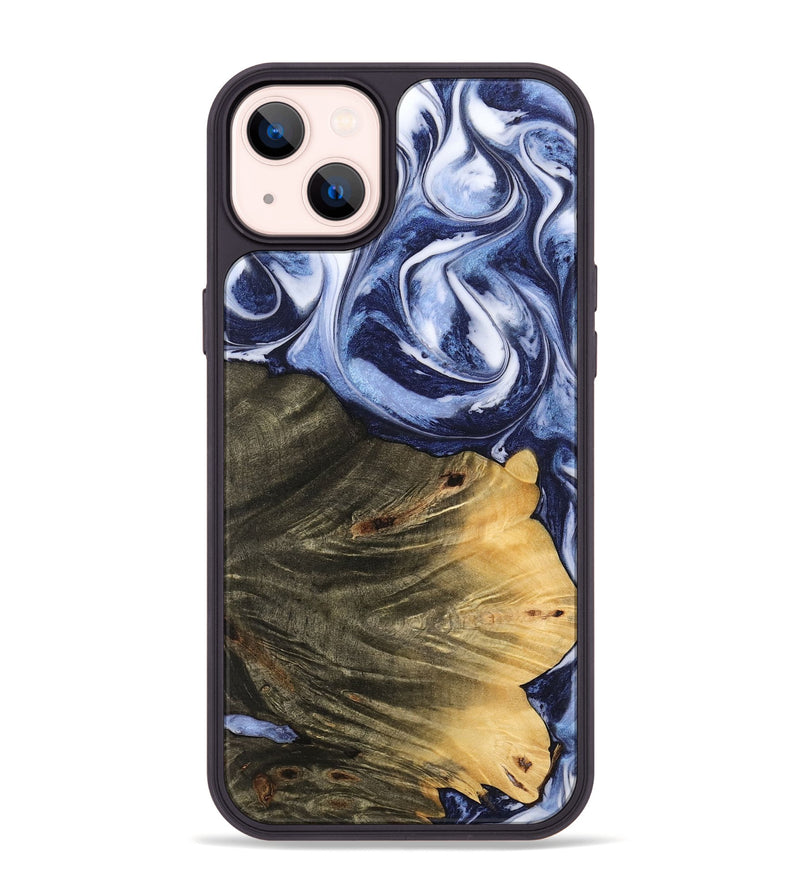 iPhone 14 Plus Wood Phone Case - Jeana (Blue, 742682)