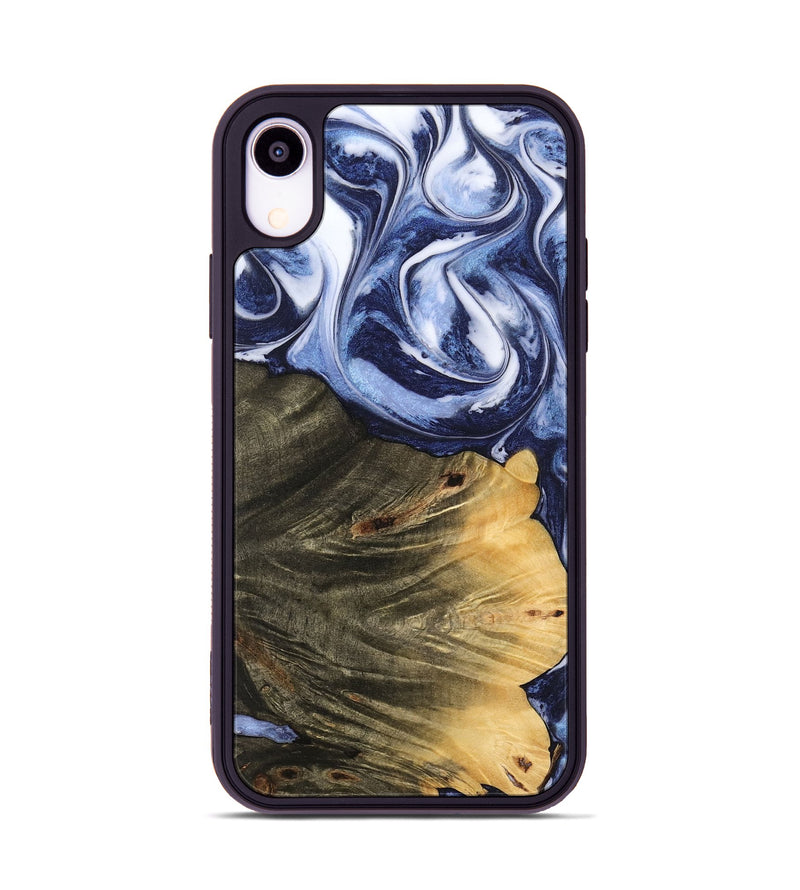 iPhone Xr Wood Phone Case - Jeana (Blue, 742682)