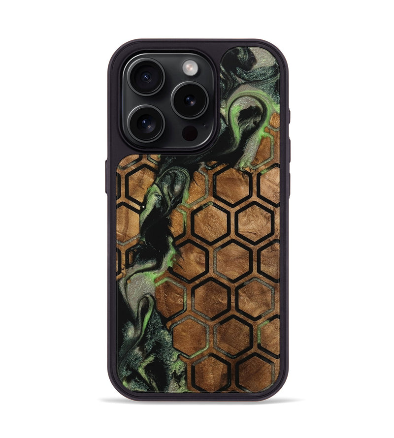 iPhone 15 Pro Wood Phone Case - Letha (Pattern, 742773)