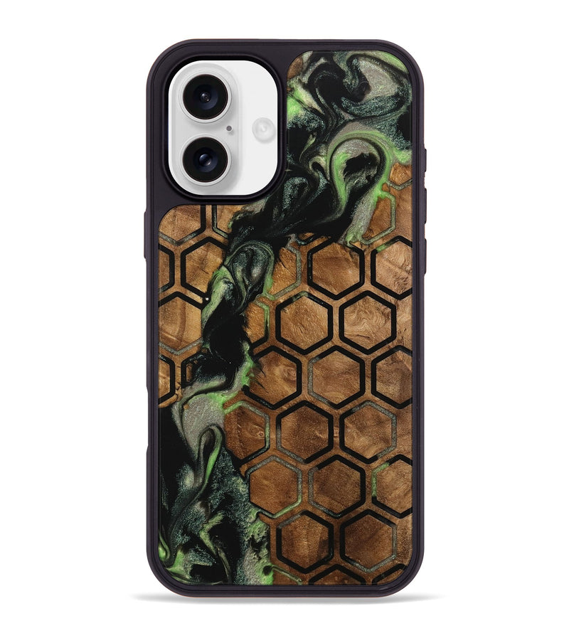 iPhone 16 Plus Wood Phone Case - Letha (Pattern, 742773)