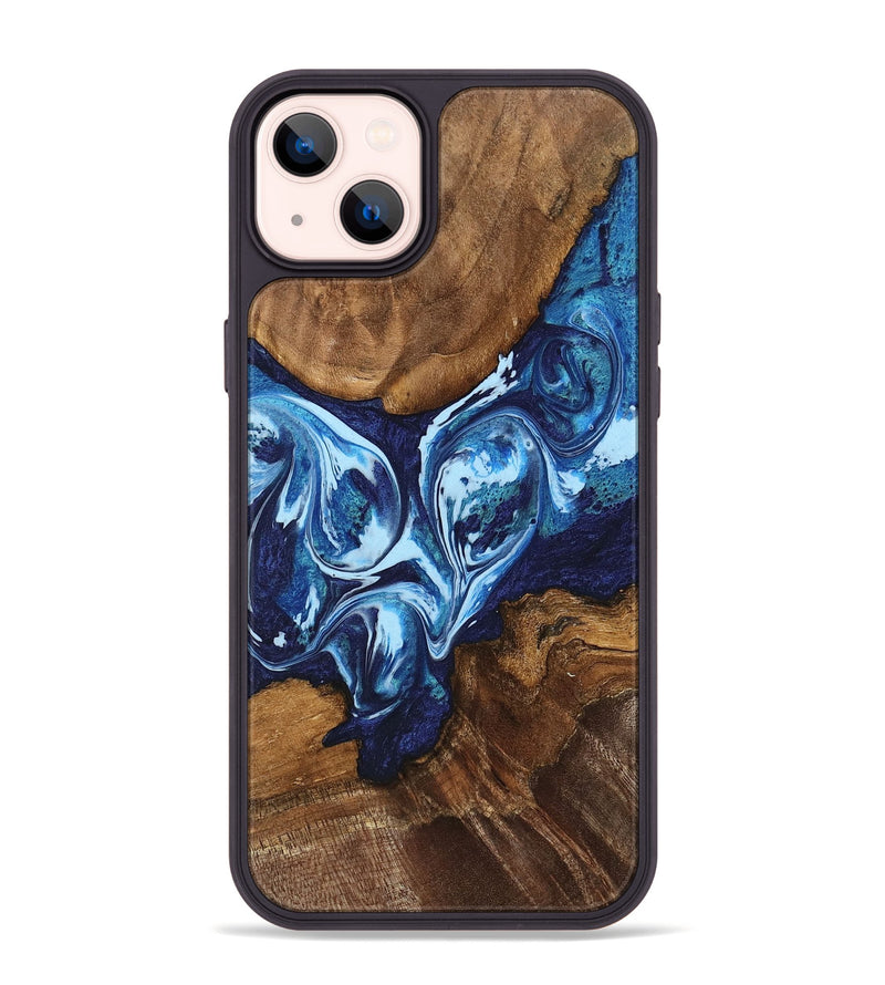 iPhone 14 Plus Wood Phone Case - Maury (Blue, 742775)