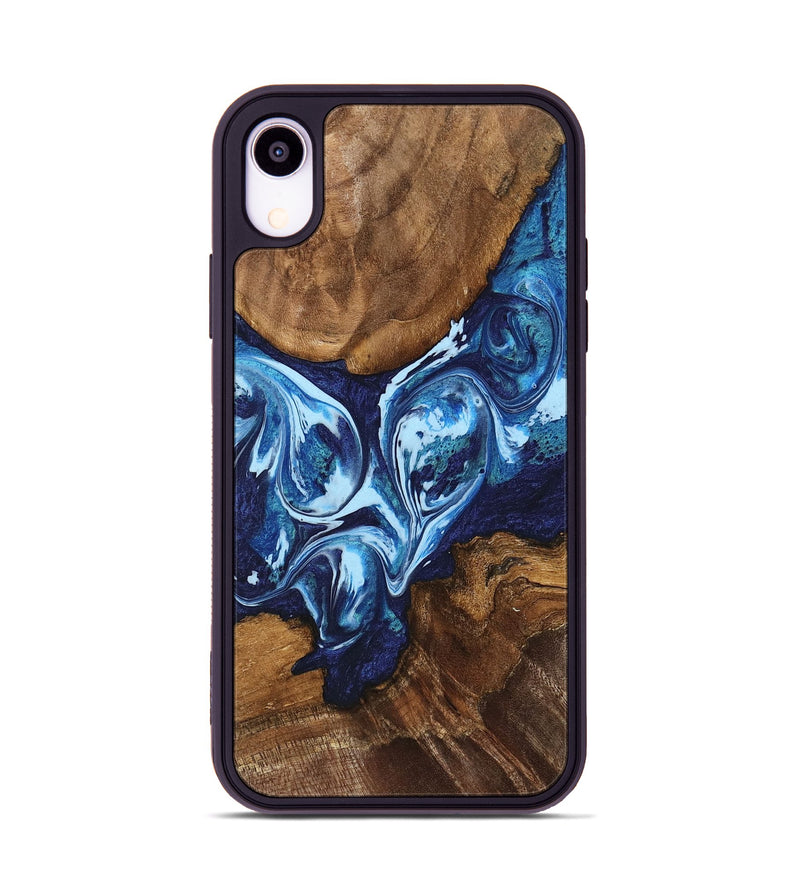 iPhone Xr Wood Phone Case - Maury (Blue, 742775)