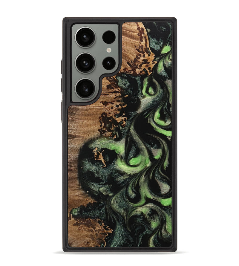 Galaxy S23 Ultra Wood Phone Case - Carie (Green, 742777)