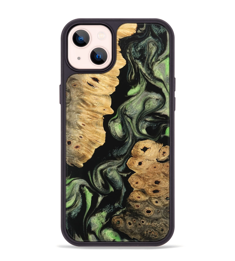 iPhone 14 Plus Wood Phone Case - Nobie (Green, 742781)