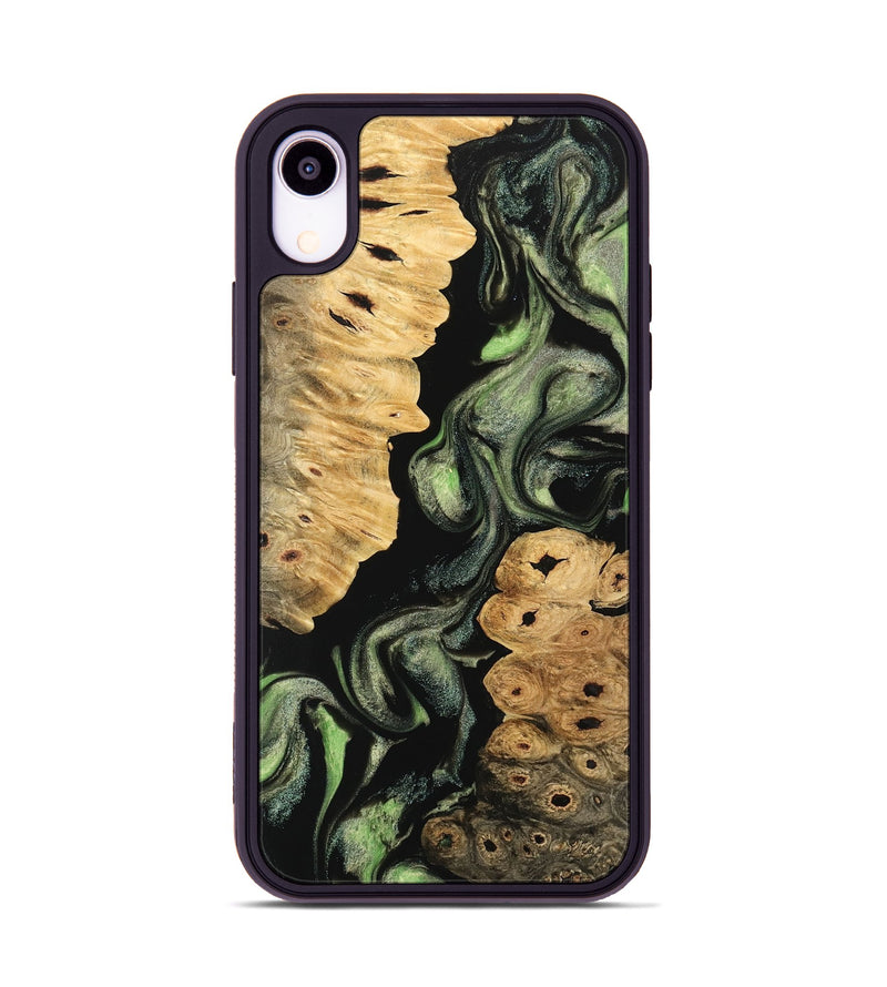 iPhone Xr Wood Phone Case - Nobie (Green, 742781)