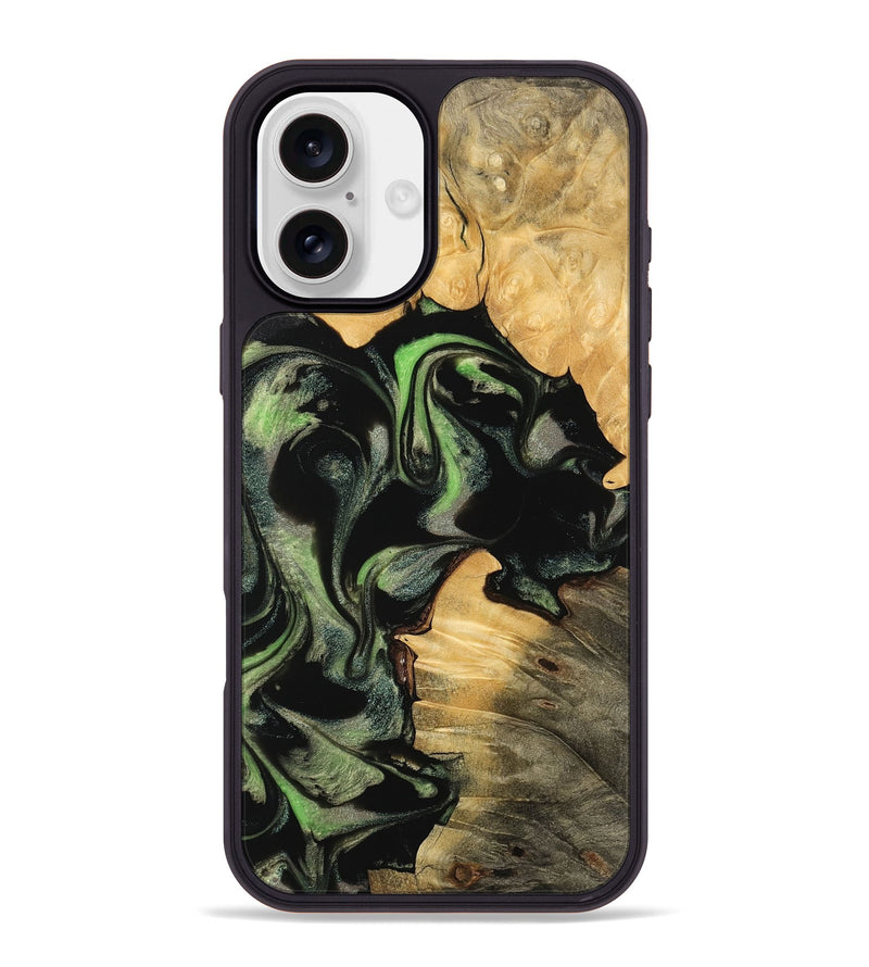 iPhone 16 Plus Wood Phone Case - Janaya (Green, 742811)