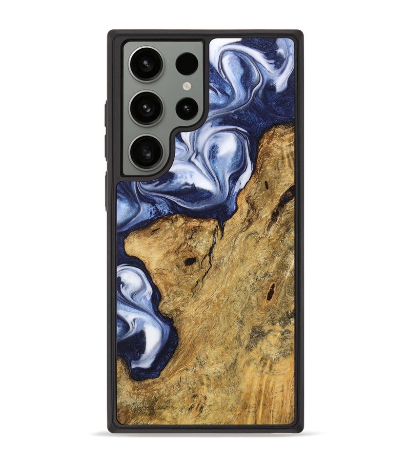 Galaxy S23 Ultra Wood Phone Case - Harl (Blue, 742817)