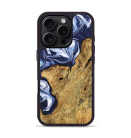 iPhone 16 Pro Wood Phone Case - Harl (Blue, 742817)