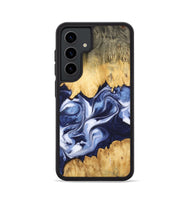 Galaxy S24 Wood Phone Case - Allissa (Blue, 742819)