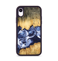 iPhone Xr Wood Phone Case - Allissa (Blue, 742819)