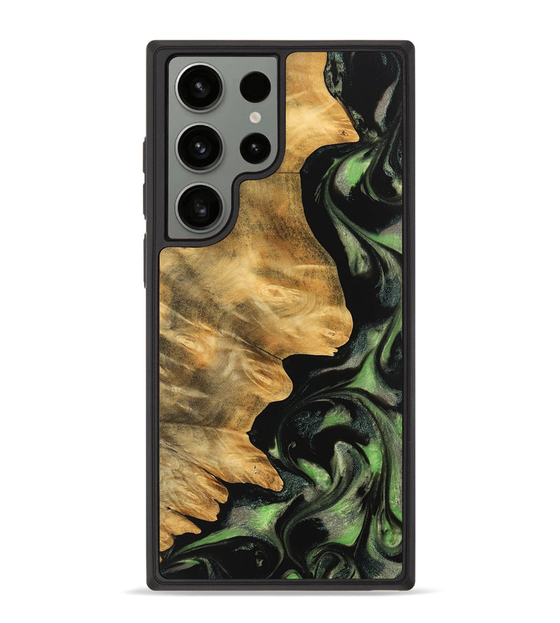 Galaxy S23 Ultra Wood Phone Case - Vernell (Green, 742820)