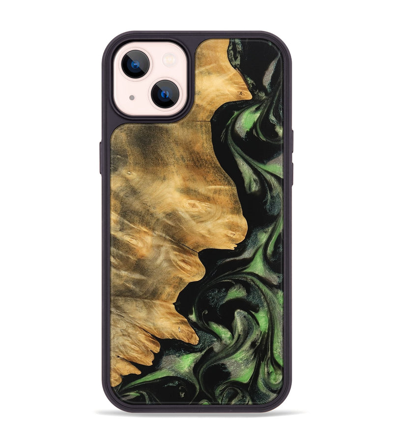 iPhone 14 Plus Wood Phone Case - Vernell (Green, 742820)