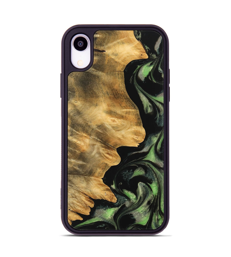 iPhone Xr Wood Phone Case - Vernell (Green, 742820)