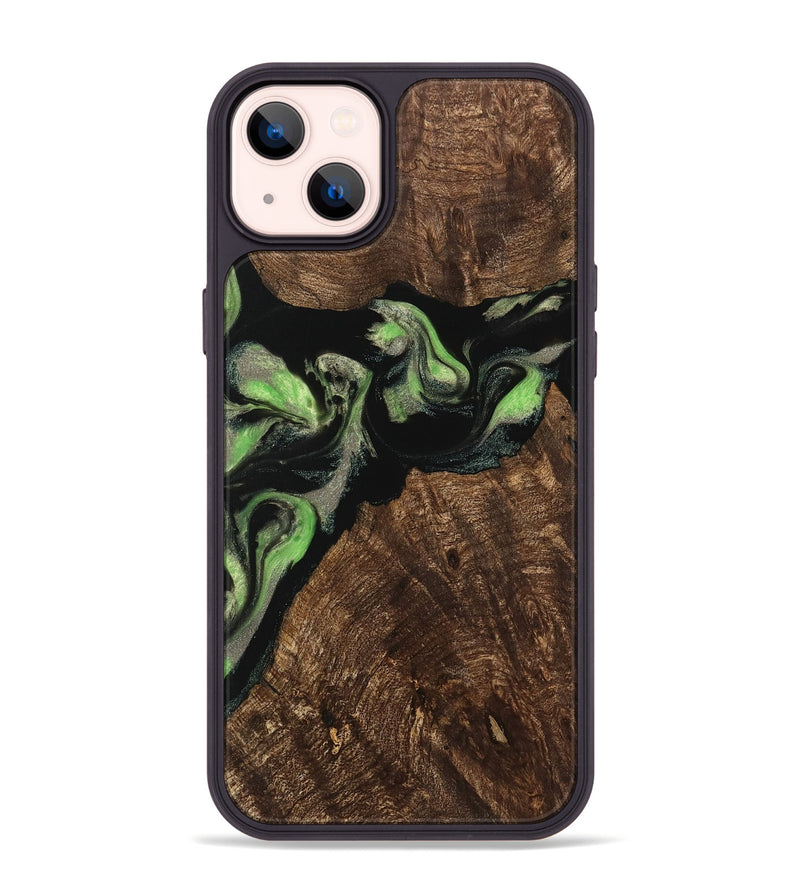 iPhone 14 Plus Wood Phone Case - Richie (Green, 742821)