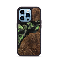 iPhone 14 Pro Wood Phone Case - Richie (Green, 742821)