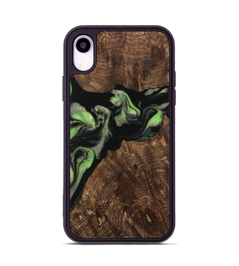 iPhone Xr Wood Phone Case - Richie (Green, 742821)