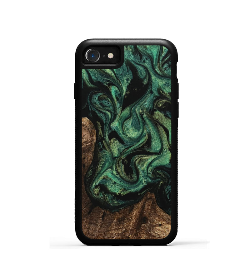 iPhone SE Wood Phone Case - Ofilia (Green, 742824)