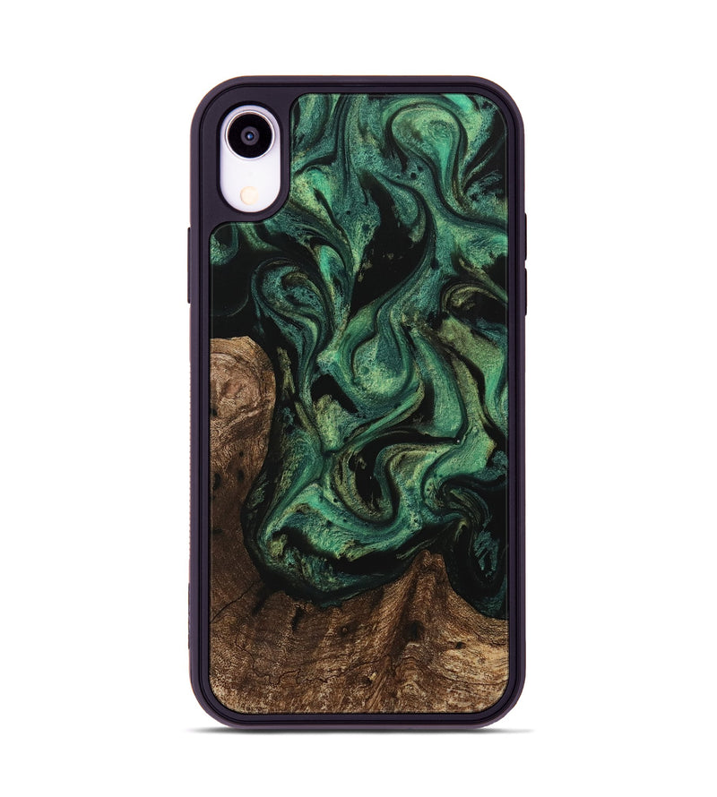 iPhone Xr Wood Phone Case - Ofilia (Green, 742824)