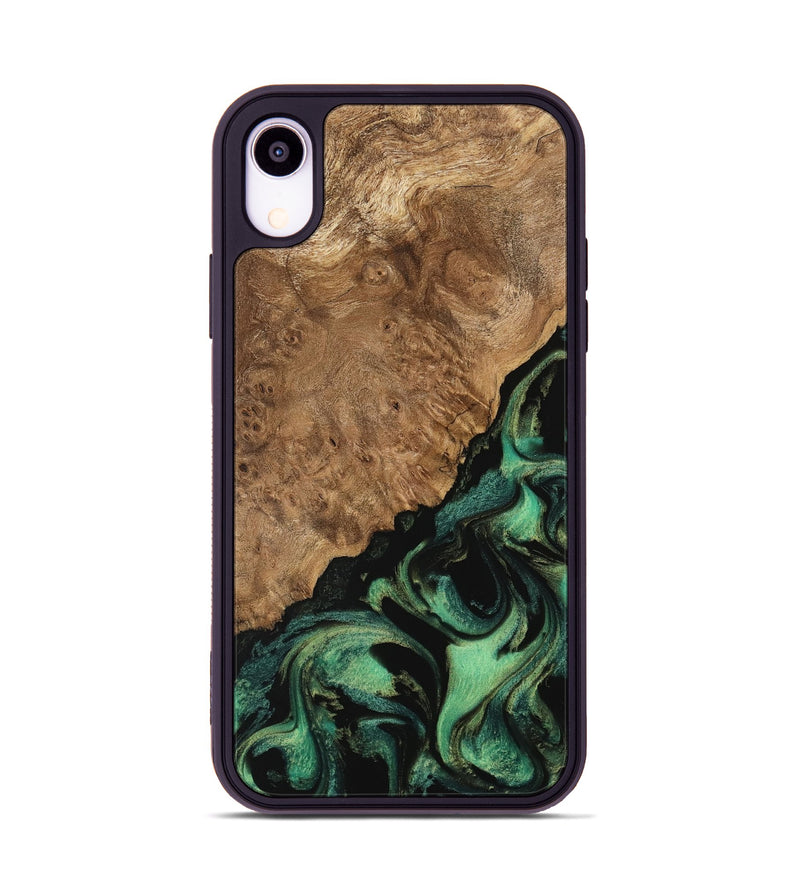 iPhone Xr Wood Phone Case - Kimber (Green, 742825)