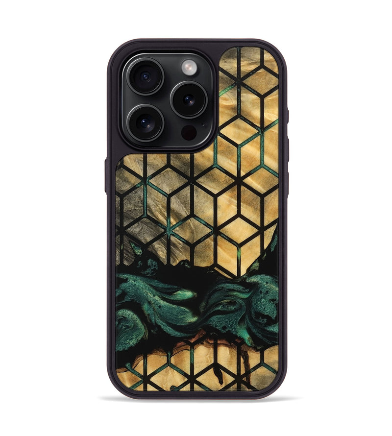 iPhone 15 Pro Wood Phone Case - Luvenia (Pattern, 742828)