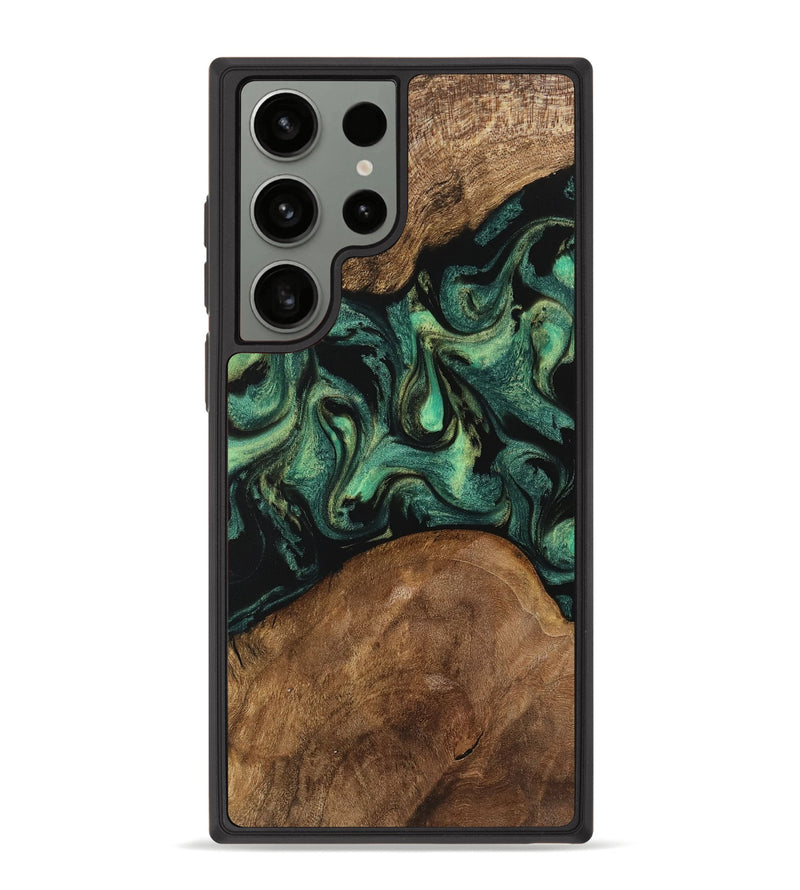 Galaxy S23 Ultra Wood Phone Case - Lesli (Green, 742831)