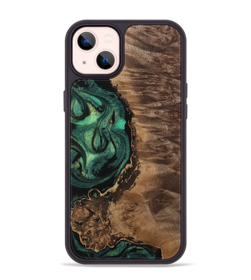 iPhone 14 Plus Wood Phone Case - Sucha (Green, 742833)