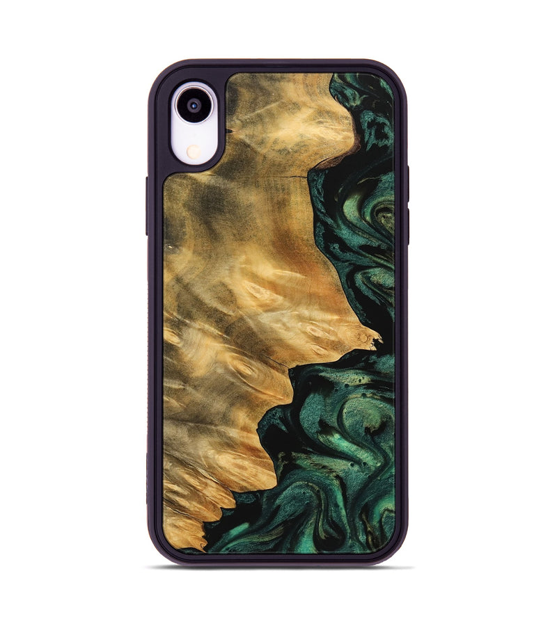 iPhone Xr Wood Phone Case - Alton (Green, 742834)