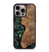 iPhone 15 Pro Max Wood Phone Case - Piero (Green, 742835)