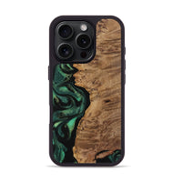 iPhone 16 Pro Wood Phone Case - Piero (Green, 742835)