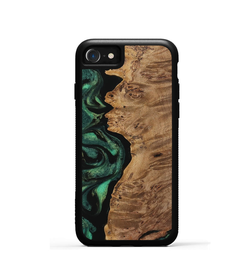 iPhone SE Wood Phone Case - Piero (Green, 742835)