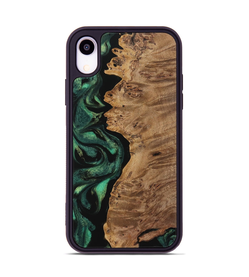 iPhone Xr Wood Phone Case - Piero (Green, 742835)