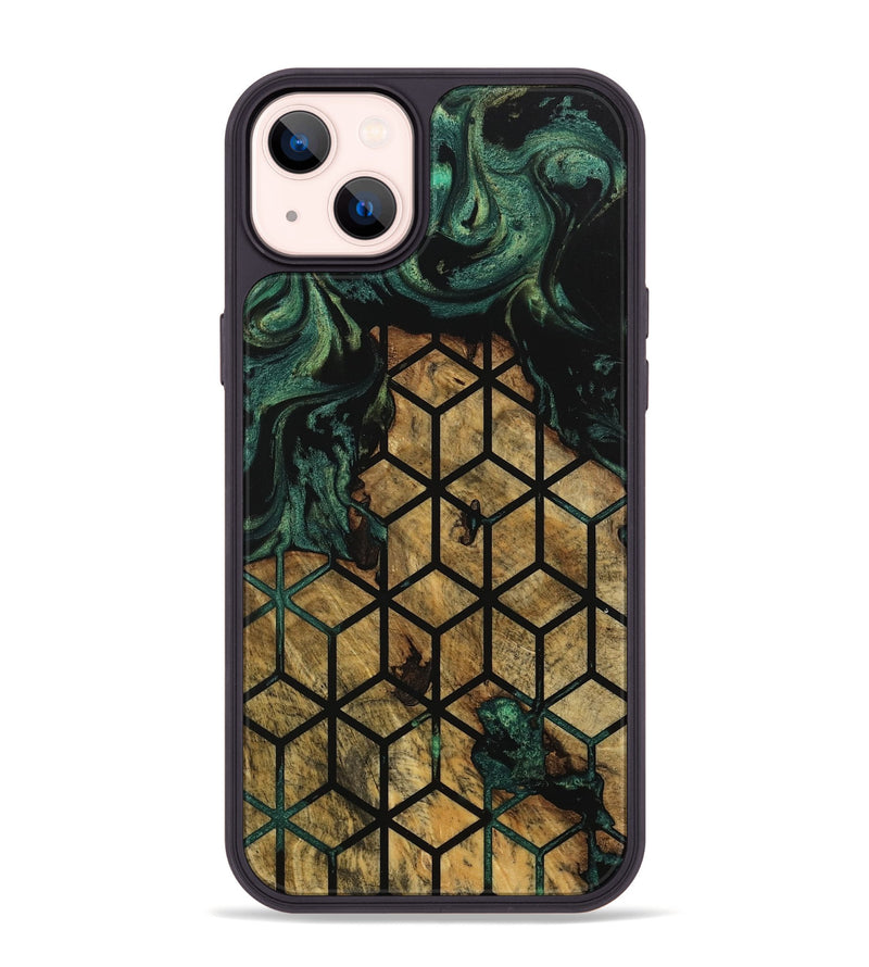 iPhone 14 Plus Wood Phone Case - Chin (Pattern, 742836)