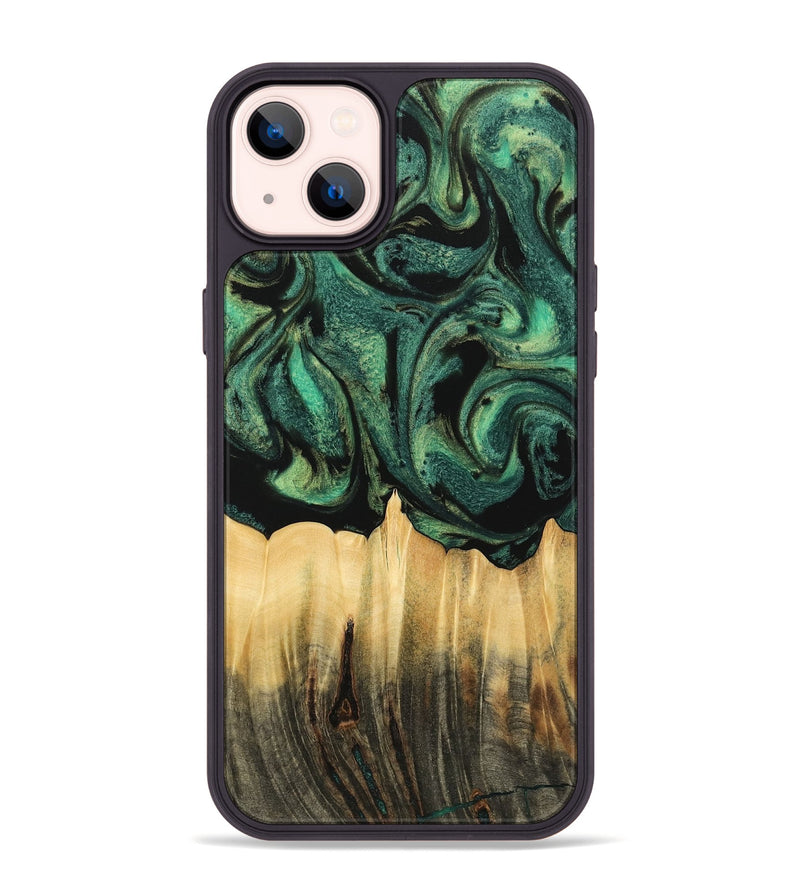 iPhone 14 Plus Wood Phone Case - Tilden (Green, 742839)