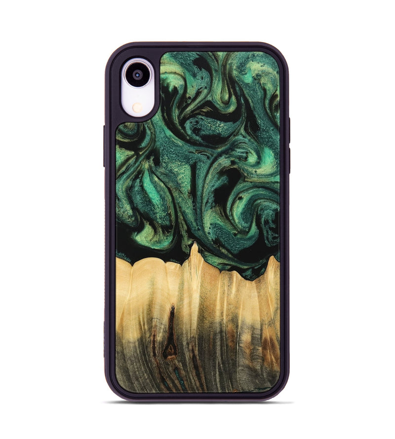 iPhone Xr Wood Phone Case - Tilden (Green, 742839)