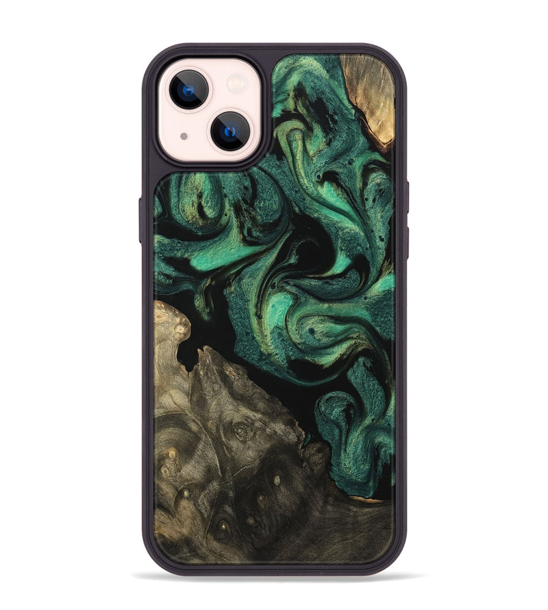 iPhone 14 Plus Wood Phone Case - Hendrik (Green, 742840)